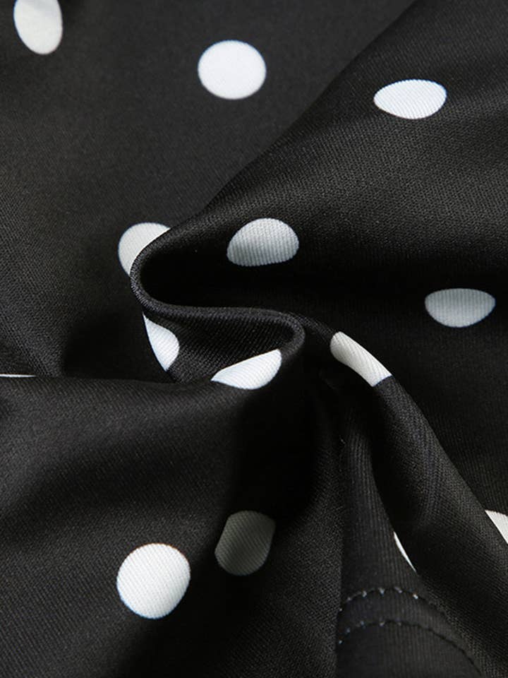 Mccolin - Wholesale Knit Top - Women's - Polka Dot One-Shoulder Top6