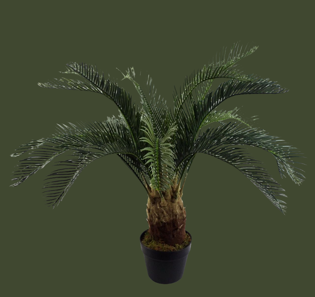 ZenZies - Wholesale Artificial Plant - ZenZies large realistic cycad artificial palm tree / 80 cm.1