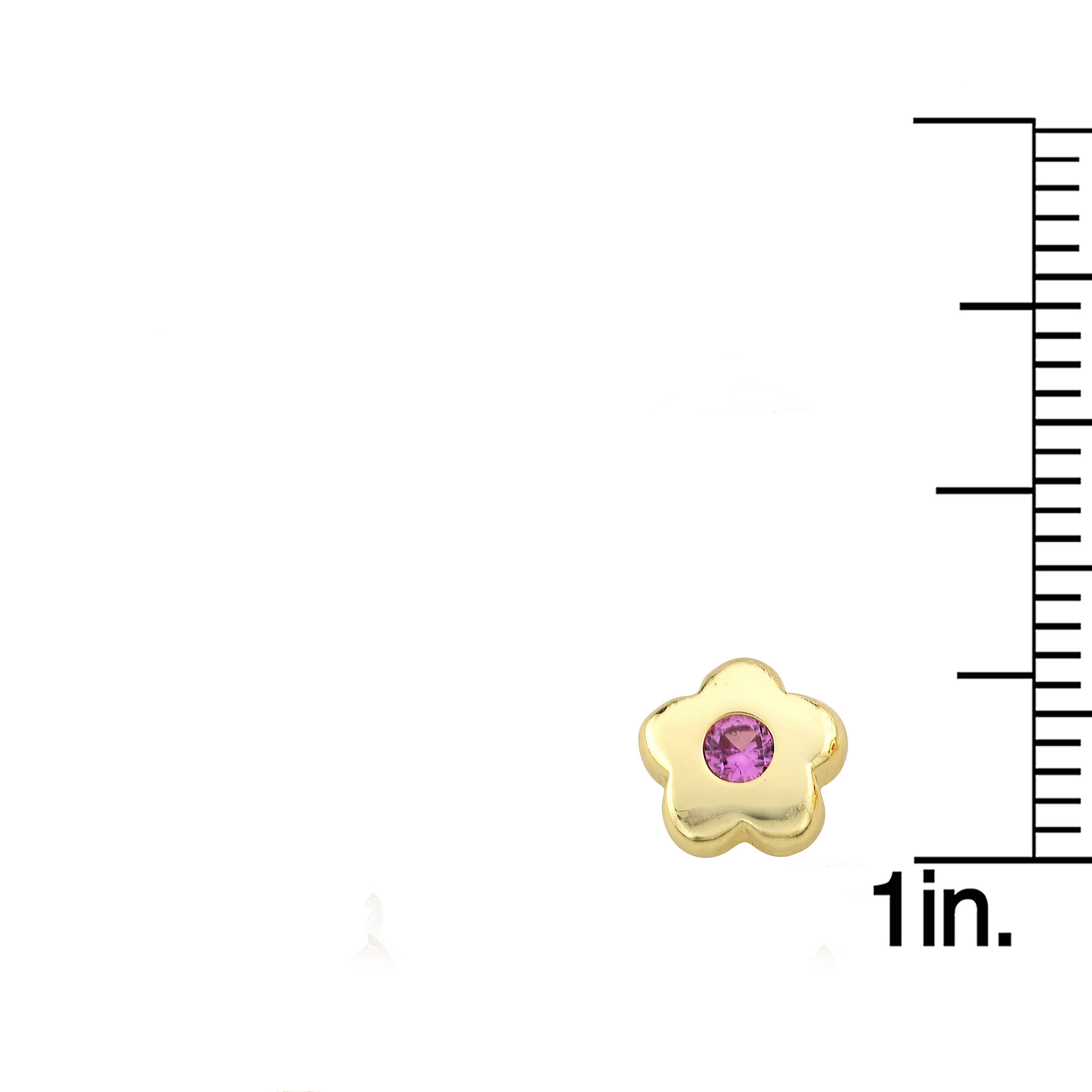 Little Miss Twin Stars - Wholesale Stud/Post Earrings - LMTS 14K Gold Plated Flower Small Stud Earring12