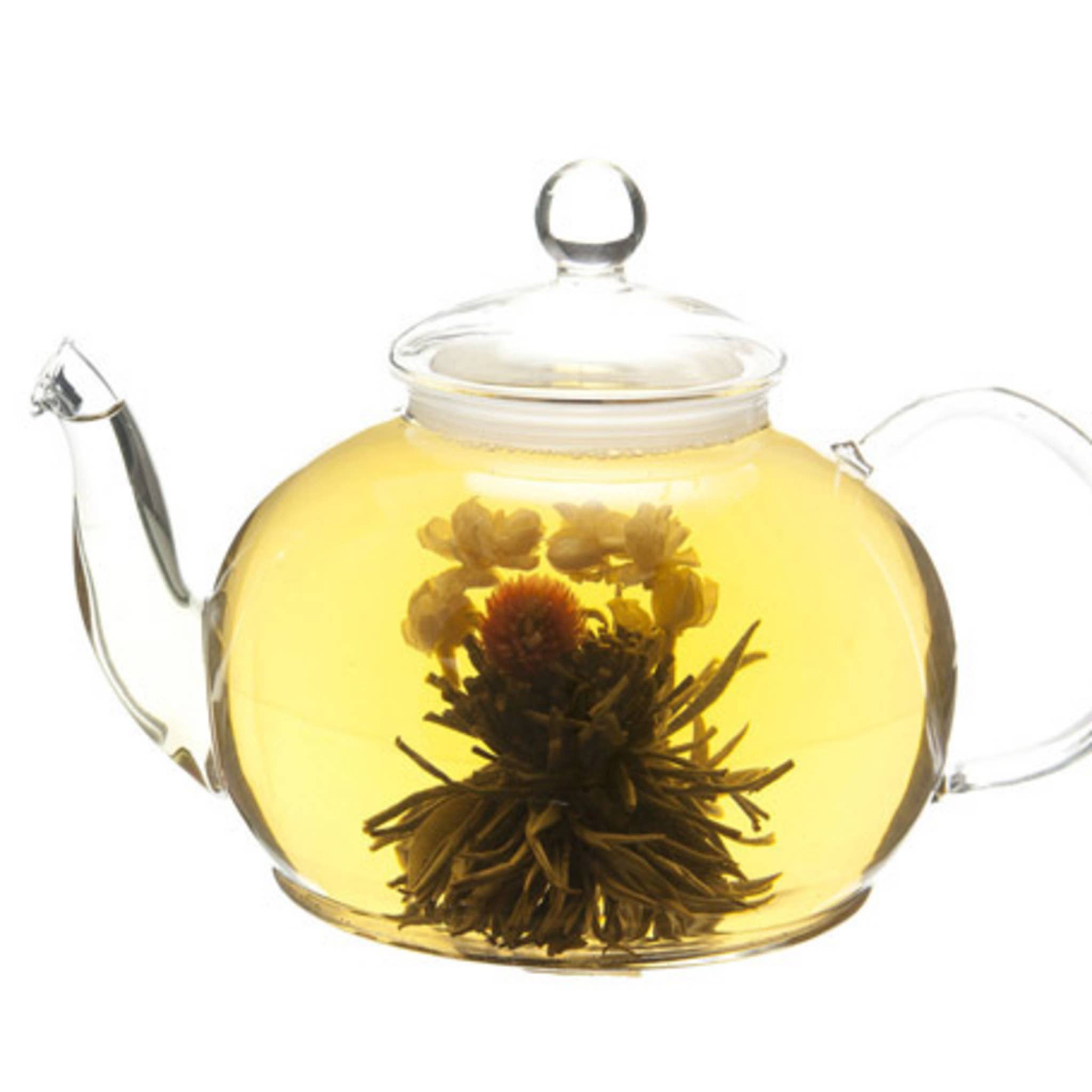 The Grateful Tea Co - Wholesale Loose Tea - Blooming Flower Tea Balls - Longing Heart Green Tea (3 Balls2