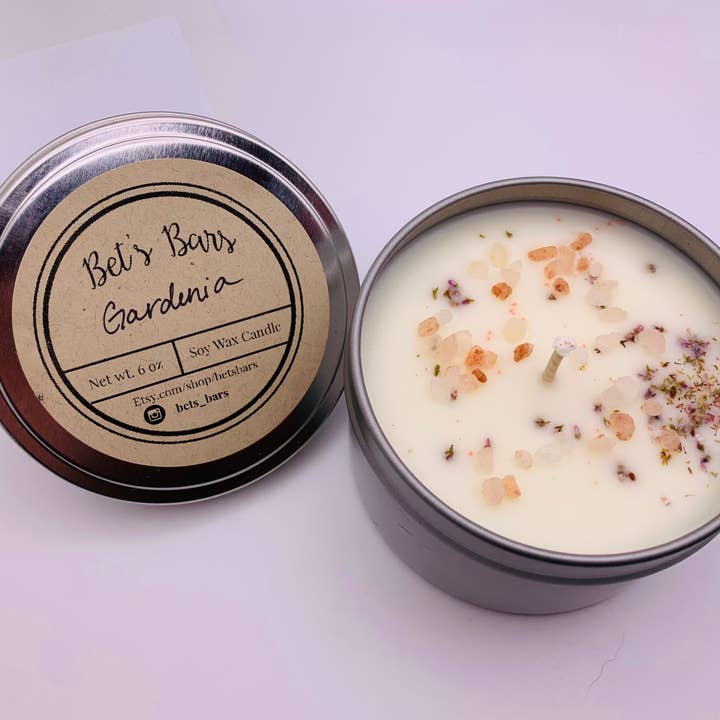 Bet's Bars - Wholesale Travel Candles - Botanical Sprinkled Soy Wax Candles21