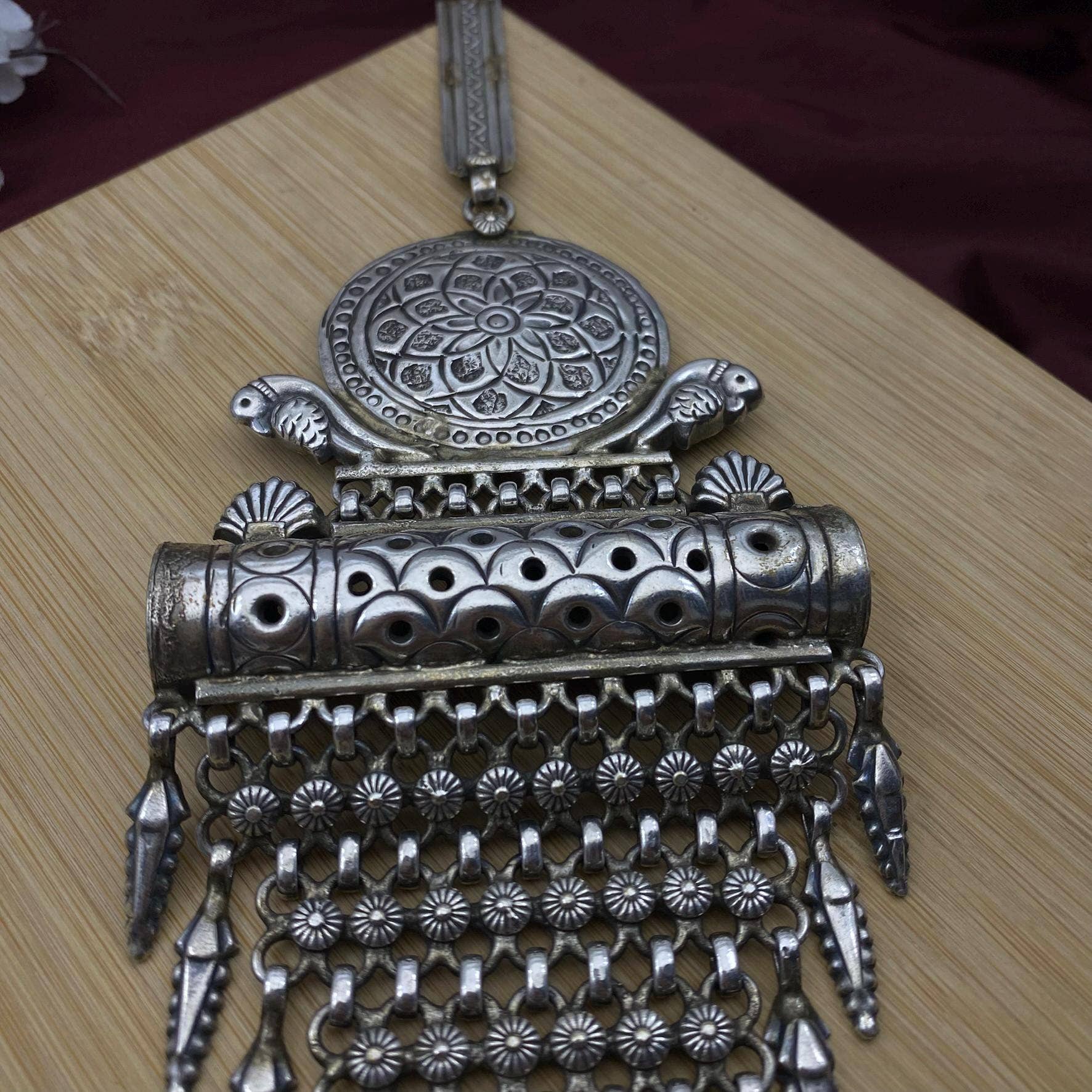 Quirky Fashions – wholesale Keychain – Women's – Silver Mandala Challa Key Chain | Ethnic Waist Jewelry5