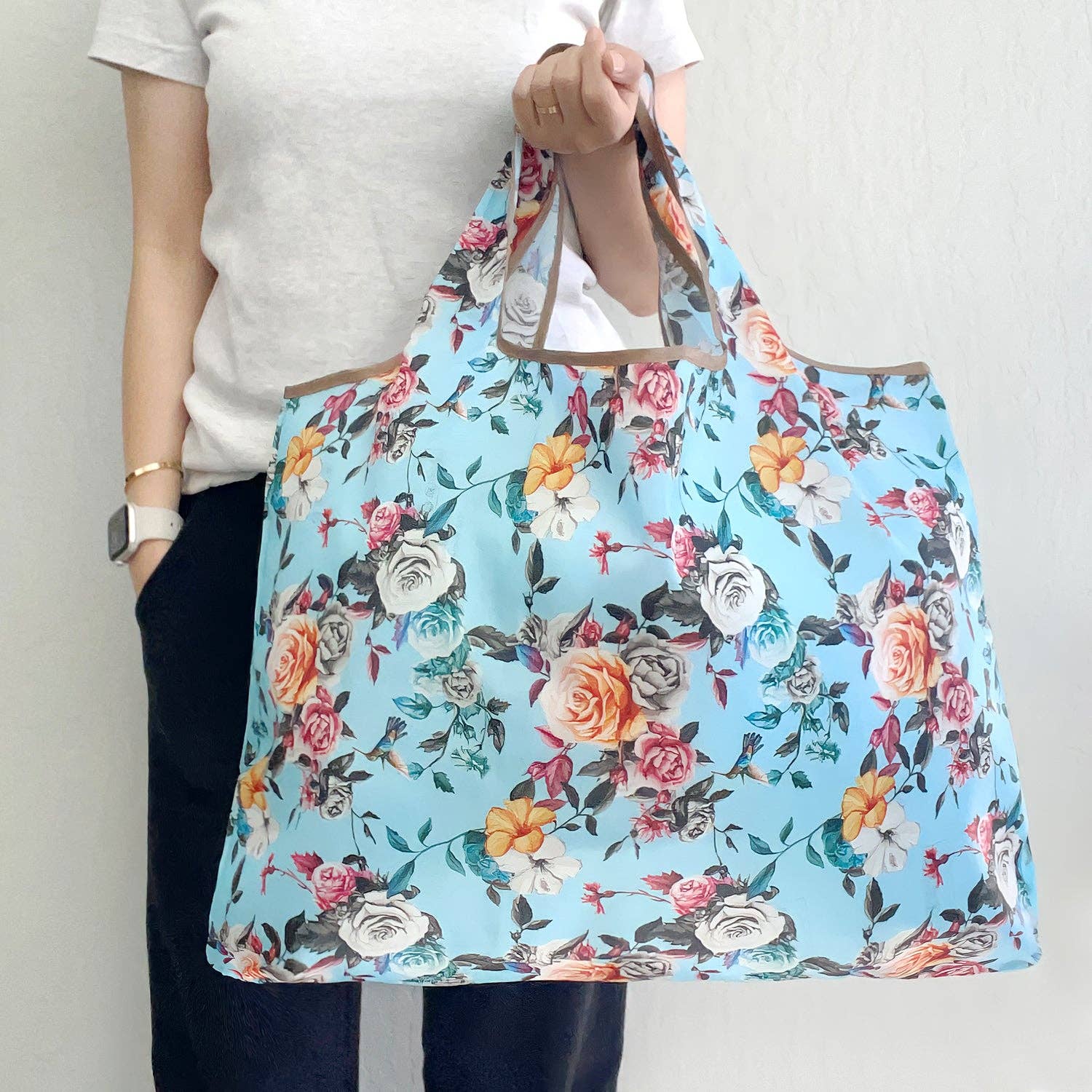 Wrapables.com - Vente Sacs de course/à provisions - Grand sac à provisions réutilisable en nylon écologique Wrapables54