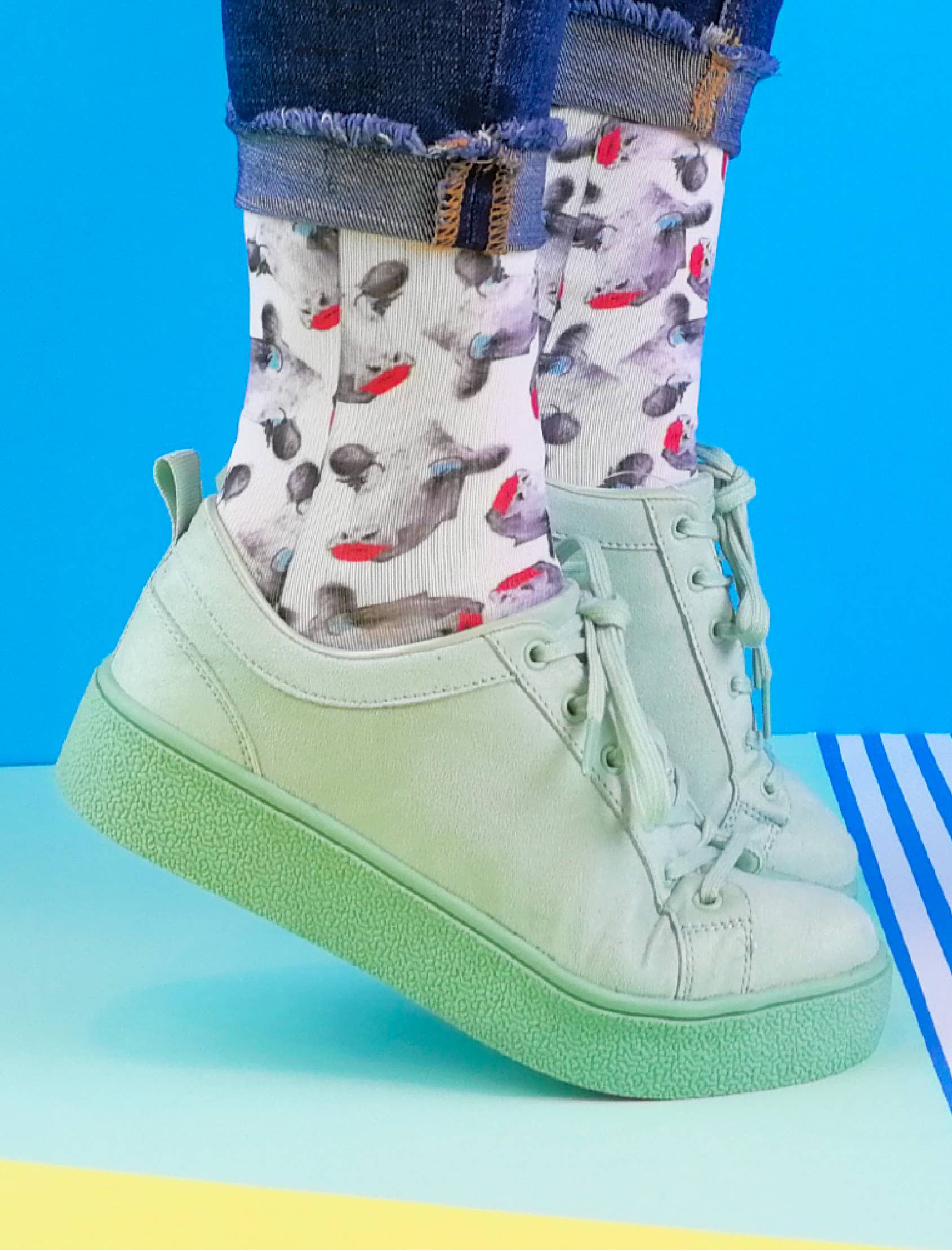 SWEET PARIPE - Wholesale Socks - Unisex - Pop Farm Cow Socks1