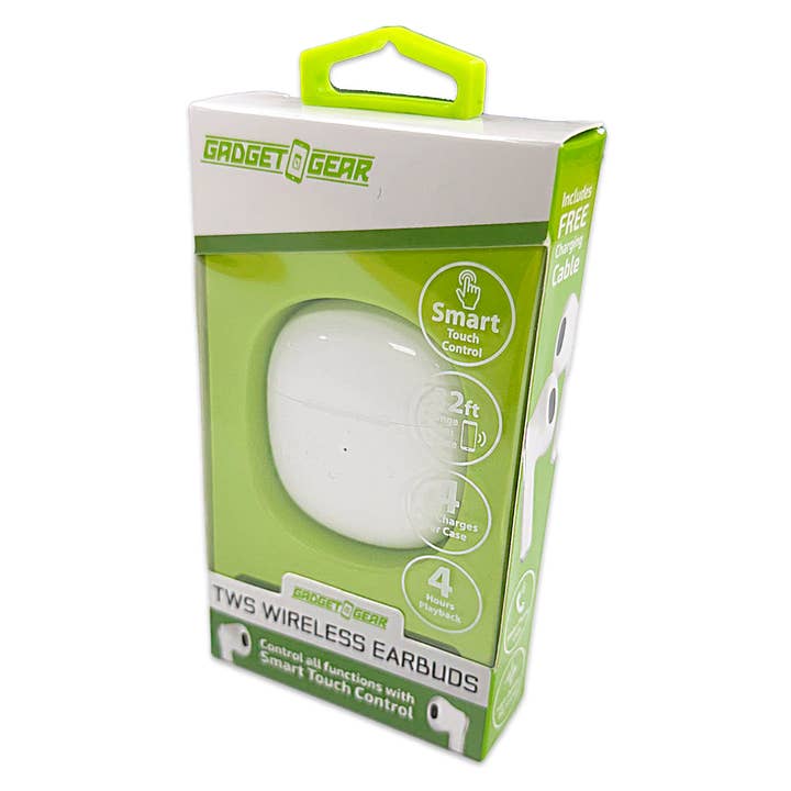 Wireless Bluetooth Earbuds with Round Charging Case- 3/Pack for wholesale by Gadget Gear