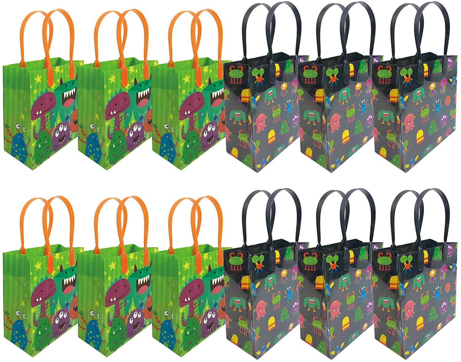 Tiny Mills - Vente Sachet cadeau/boîte cadeau pour invités - Monsters Party Favor Sacs à friandises, lot de 123