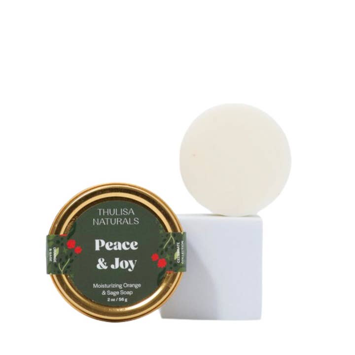 Thulisa Naturals | Bath + Body - Wholesale Bar Soap - Christmas Moisturizing Shea Butter Gift Soap | Orange+ Sage