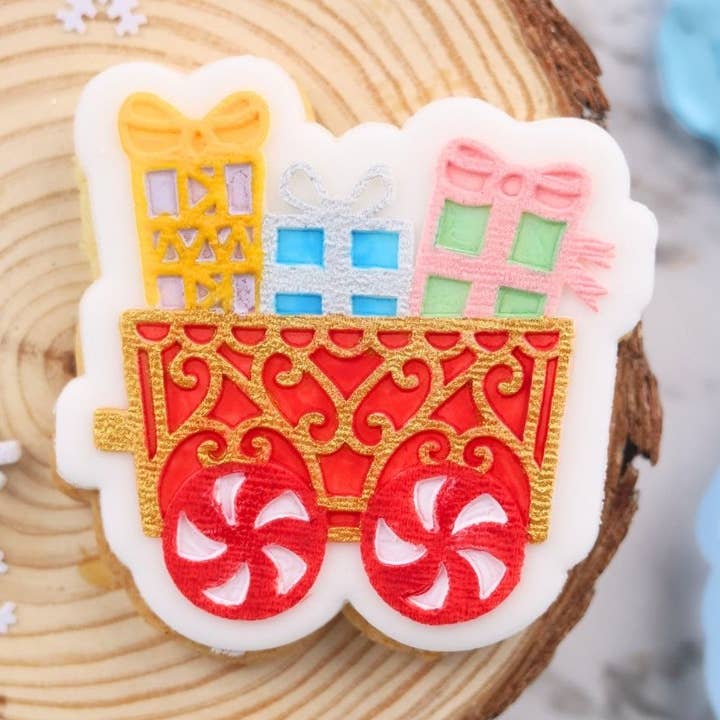 OUTboss STAMP N CUT - Christmas Present Carriage for wholesale by Sweet-Stamp