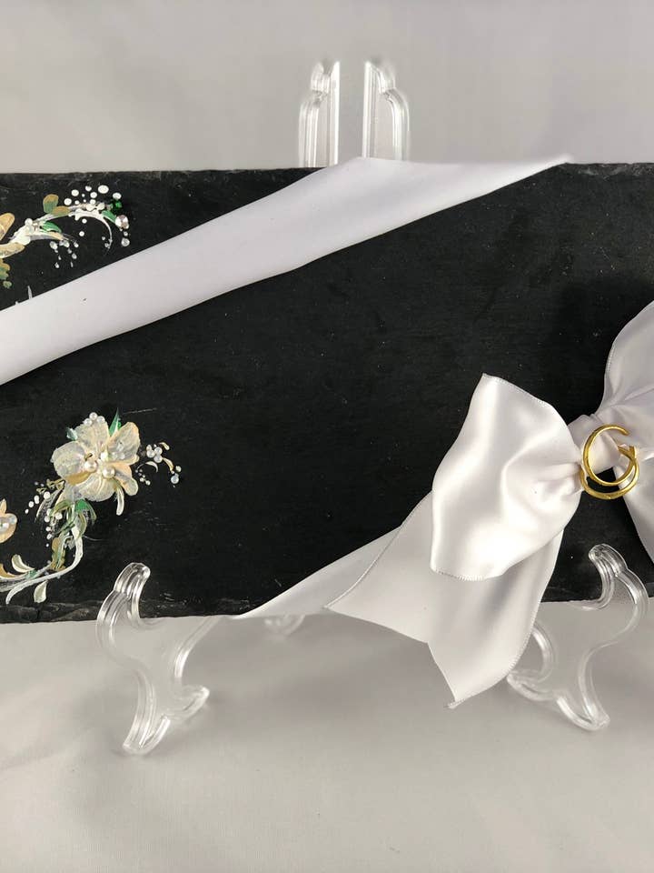 WEDDING SLATE SERVER / DISPLAY for wholesale by Natalie Sarabella LLC