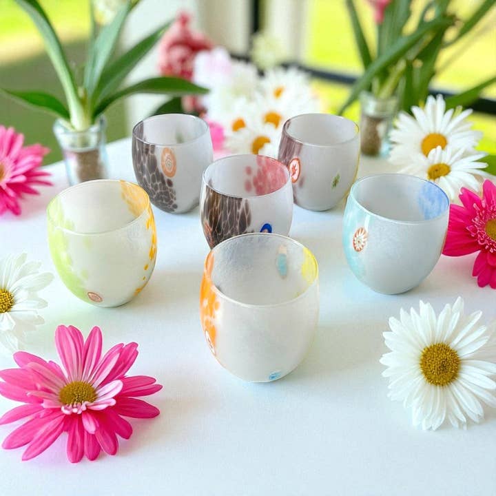 6 ”Färgerna på Murano” glasglasögon. VATTEN LJUS för wholesale av Mazzega Art & Design