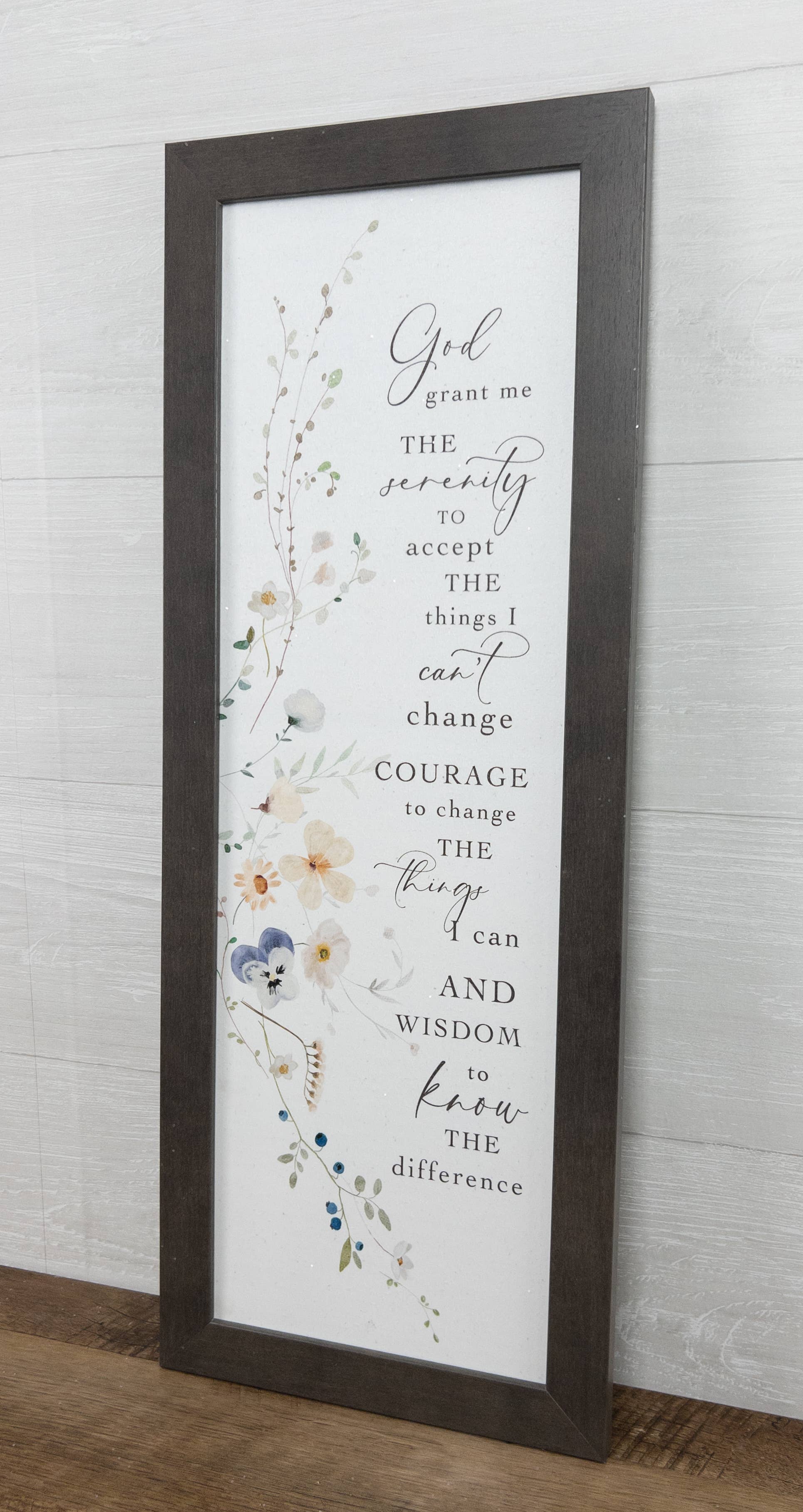 Summer Snow Art - Wholesale Sign - God Grant Me The Serenity Prayer Religious Art Sign Vertical2