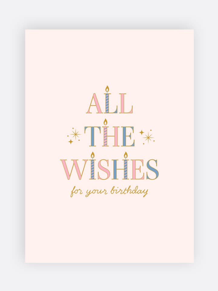 Bday, All the Wishes - Greeting Card for wholesale by Elum Designs
