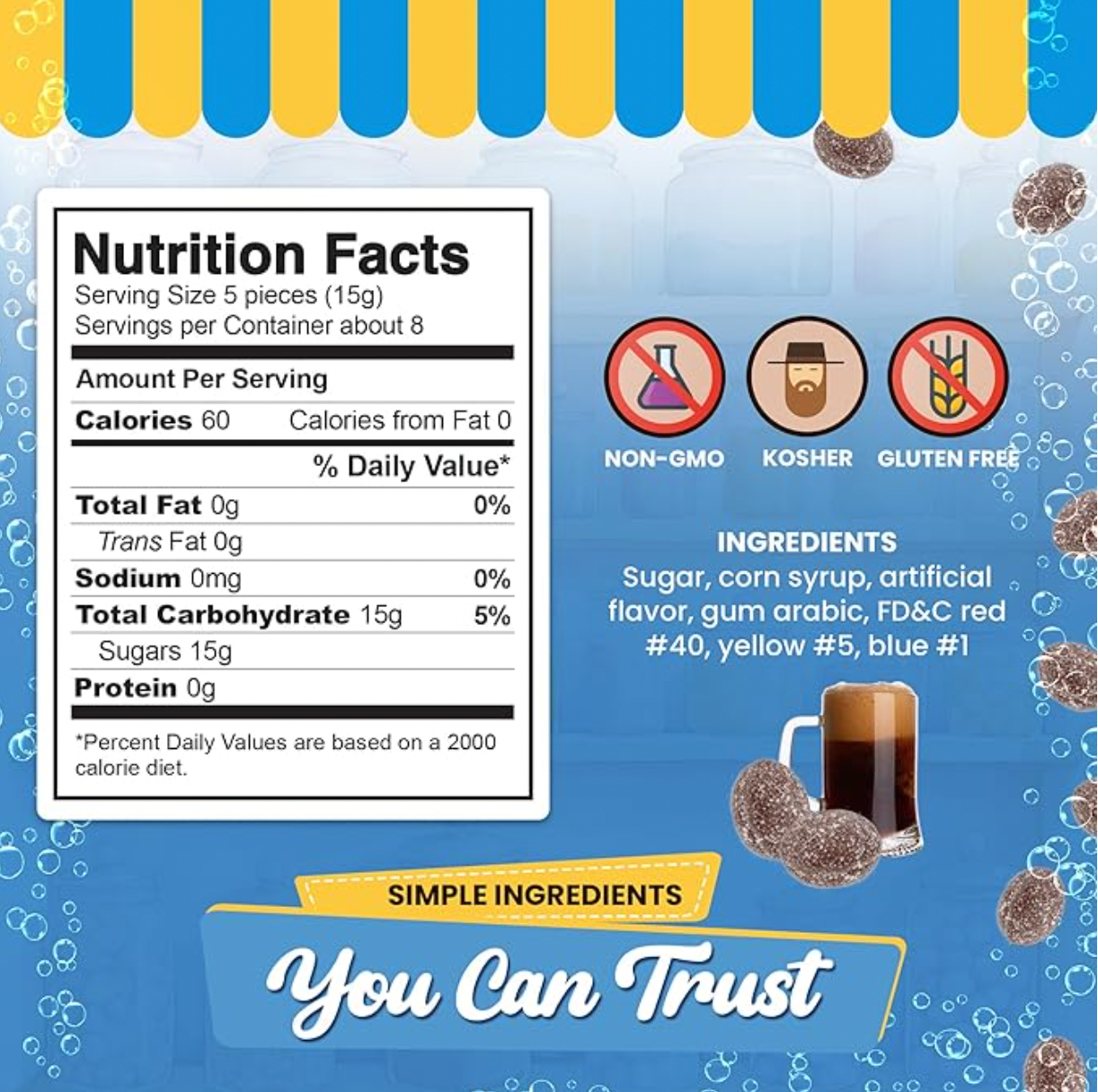 Quality Candy Company - Wholesale Hard Candy - Gilliam Root Beer Drops 12ct 4