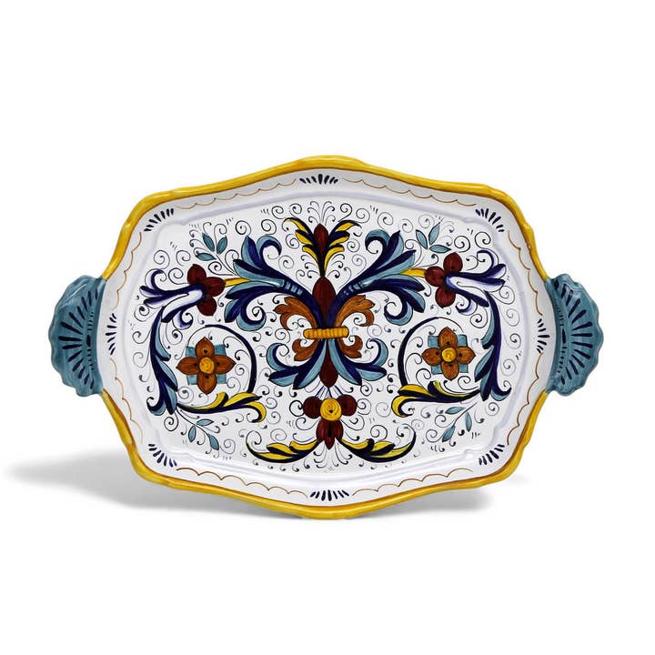 RICCO DERUTA DELUXE: Bandeja festoneada de lujo para venta al por mayor de Artistica - Deruta of Italy