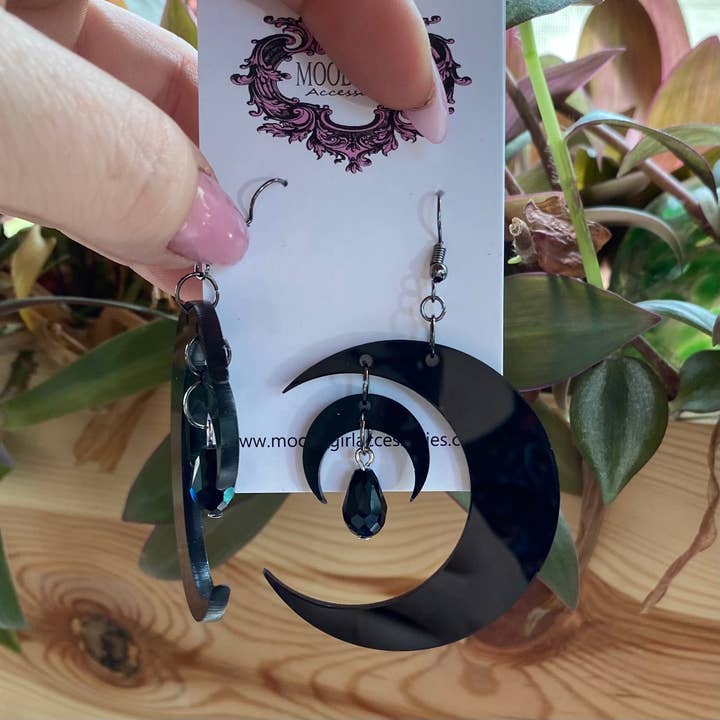 Moody Girl Accessories - Wholesale Dangle Earrings - Alpheratz Luna Dangle Earrings