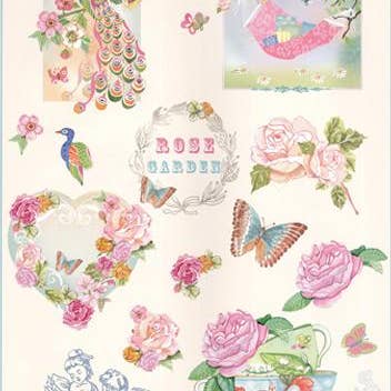 Ecstasy Crafts Distributing - Wholesale Cutouts - Cutting Print - Rose Garden