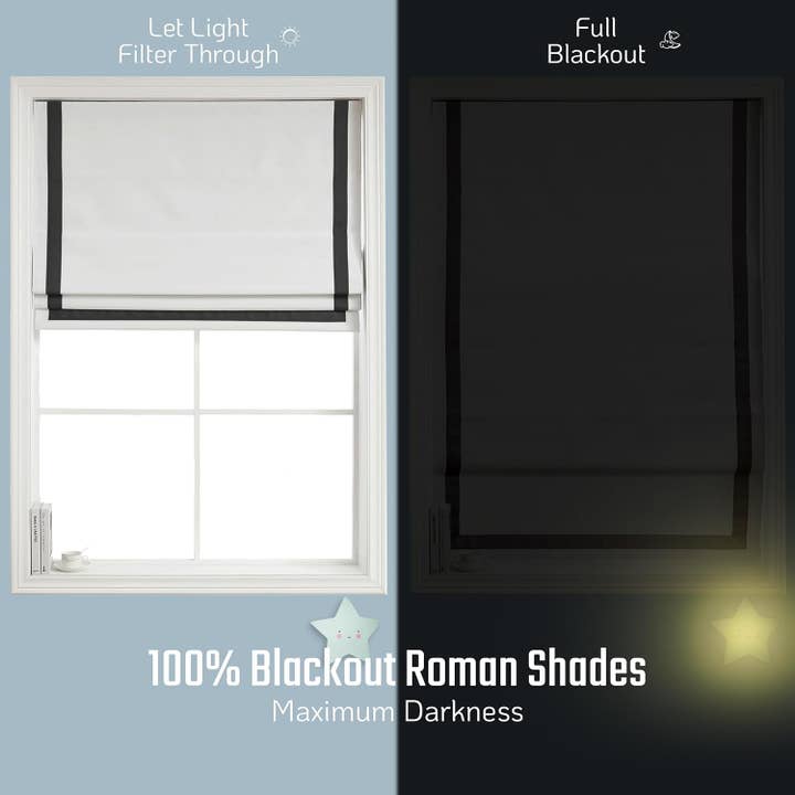 Shadisfy - Wholesale Blinds - Greenwich Roman Shade with Ribbon Border8