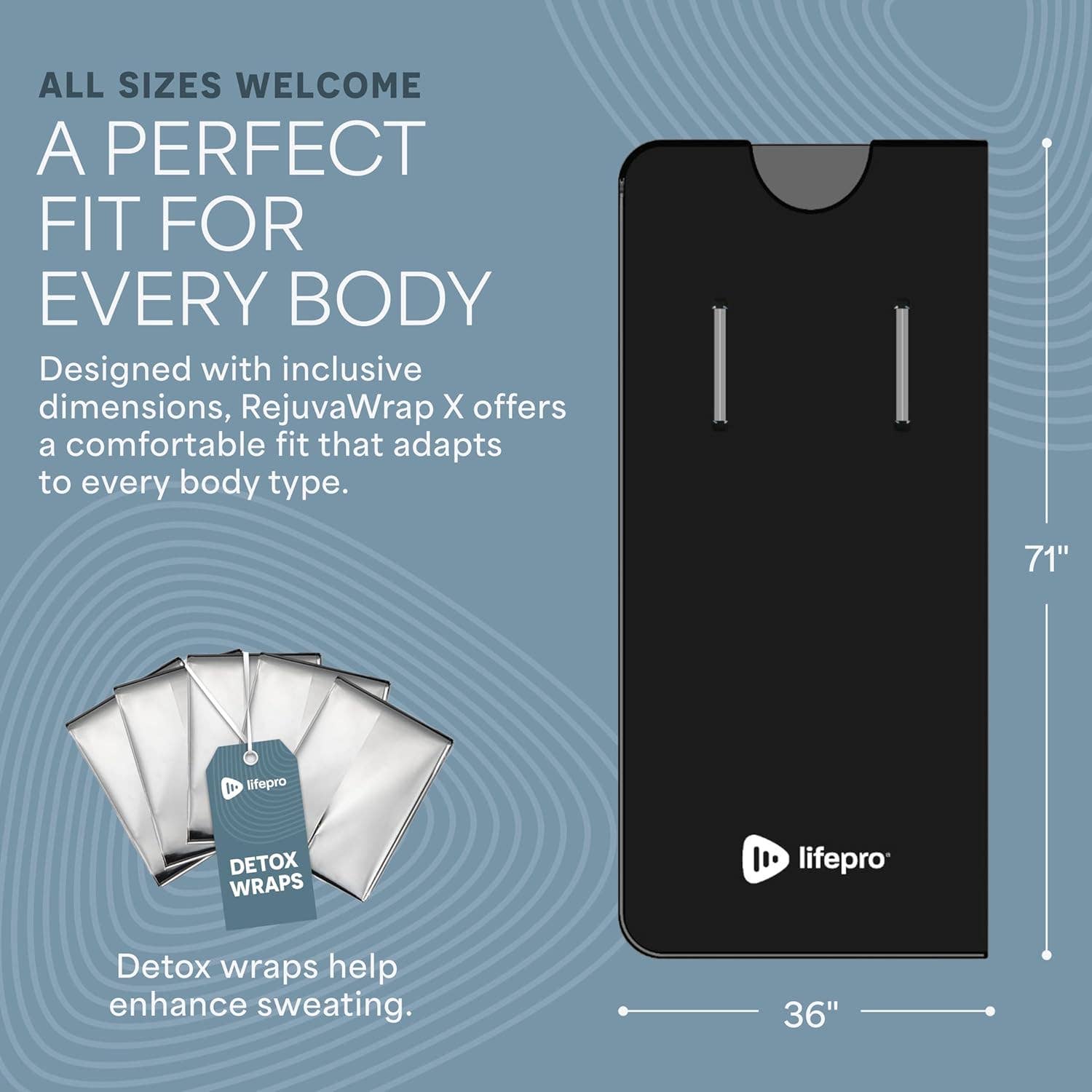 LifePro - Wholesale Body Massager - LifePro RejuvaWrap Infrared Sauna Blanket – 9 Heat Levels6