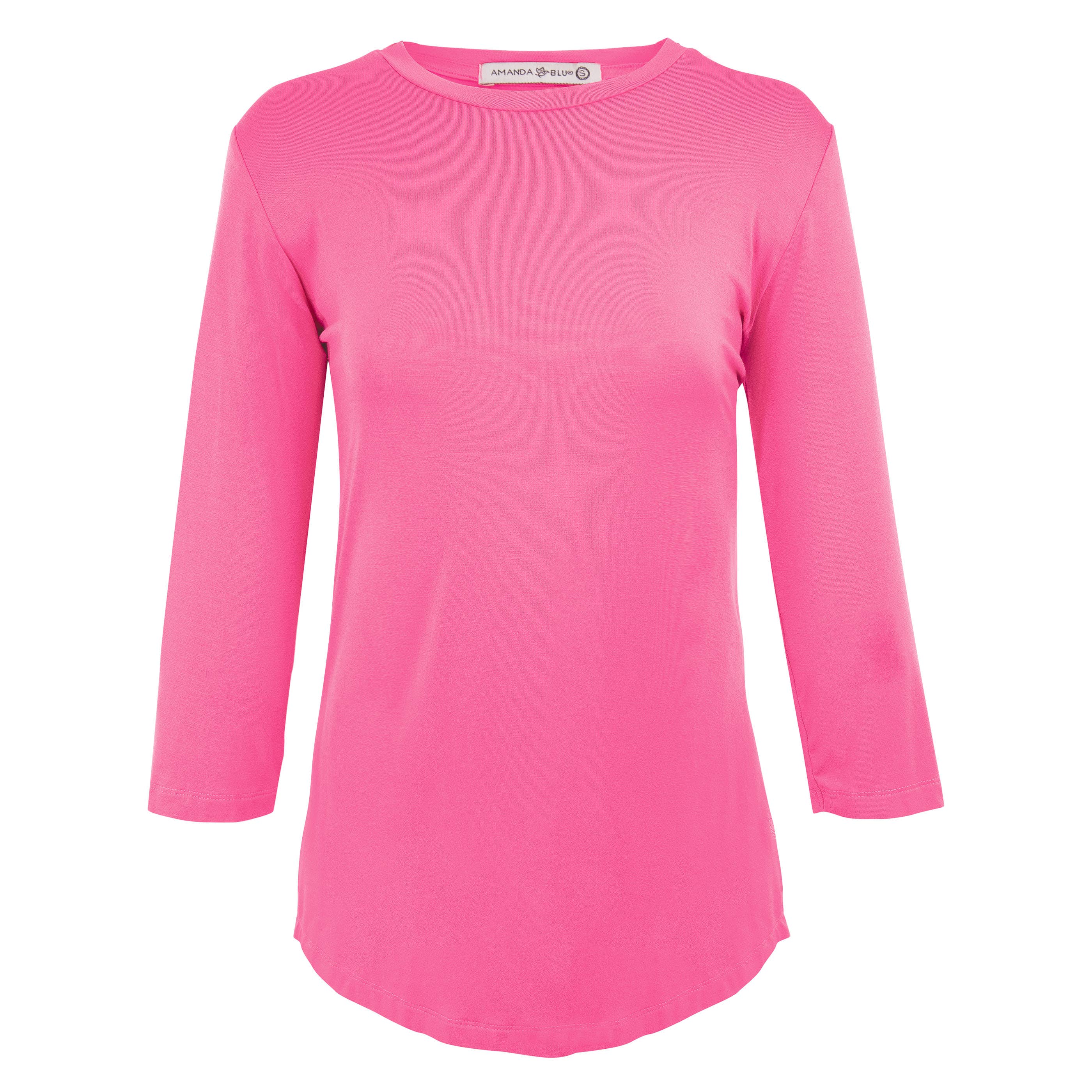 Amanda Blu - Vente T-shirt – femme - T-shirts à manches 3/4 | 10 options de couleur | Collection Luxe Tees10