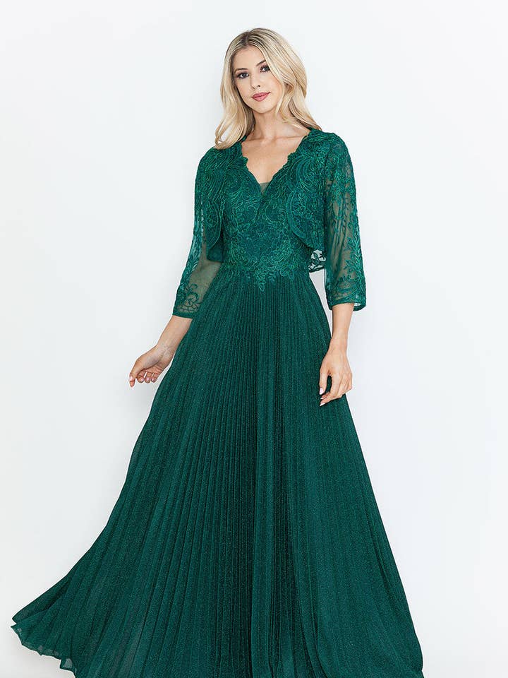 Vestido Formal de Mãe da Noiva com Decote em V por LAF8341 por atacado de LA Merchandise