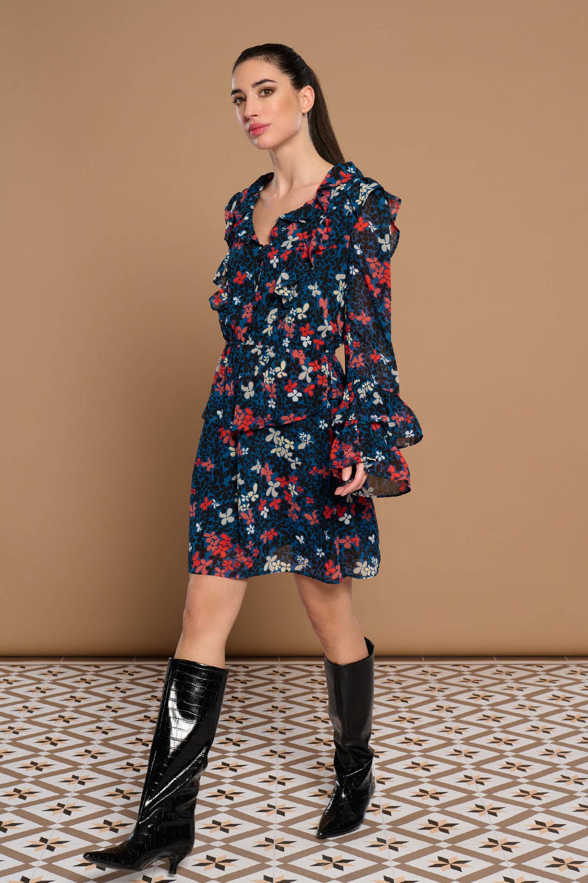 Blue PAOLINA DRESS for wholesale on Faire1