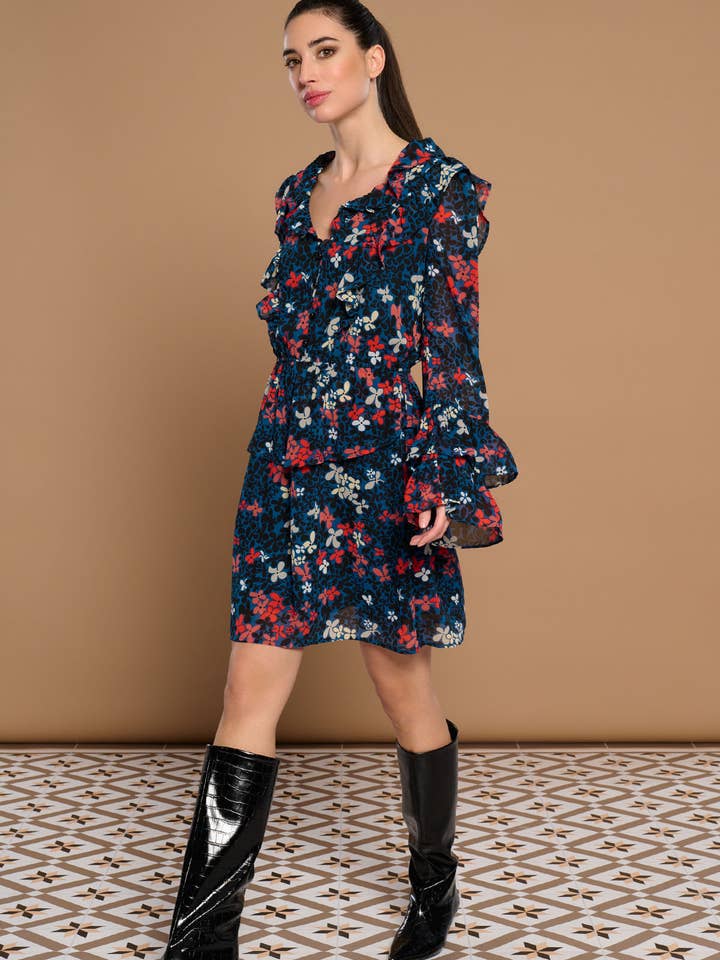 Blå PAOLINA KJOLE for engroshandel på Faire1