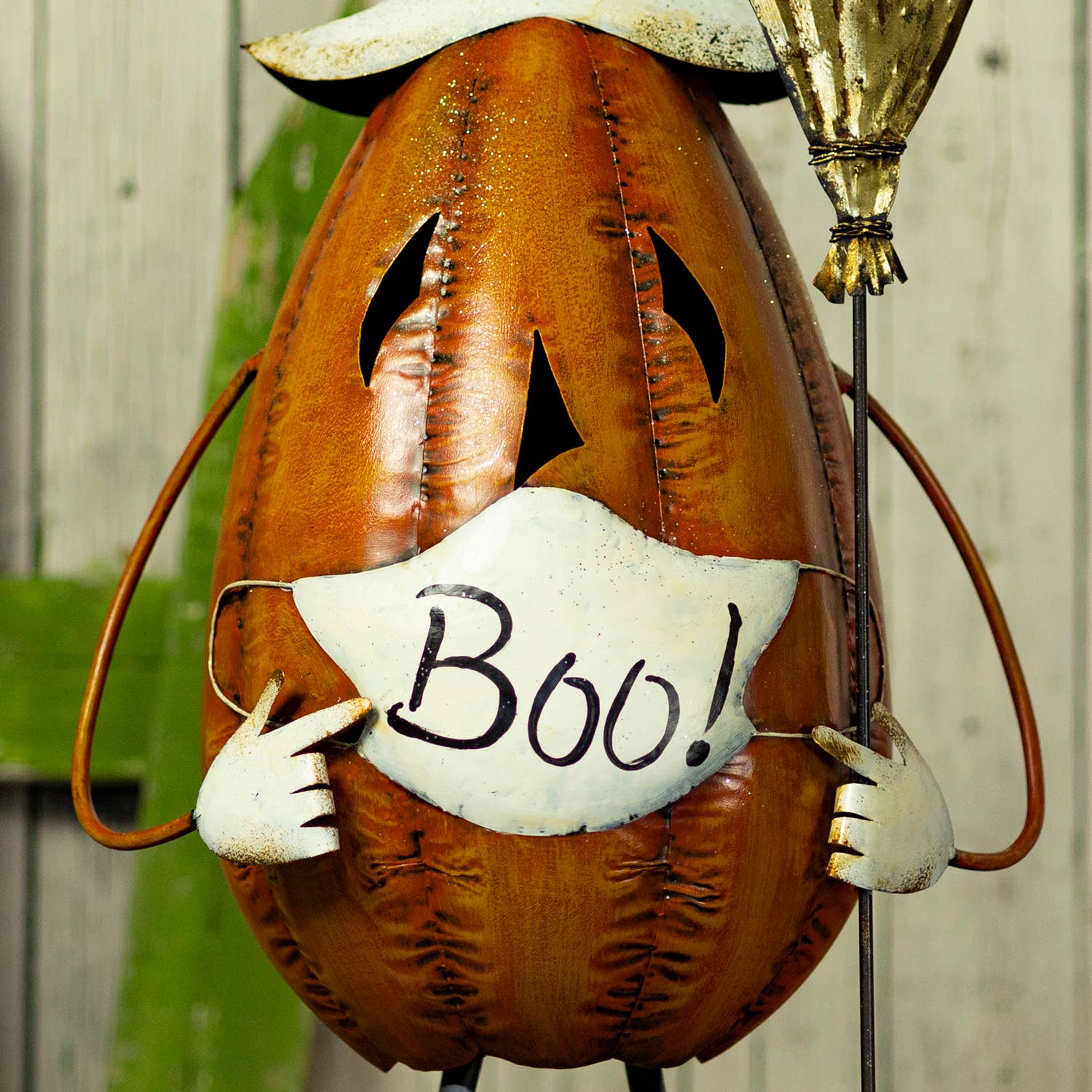 Zaer Ltd. International - Wholesale Decorative Figurine - 27.5" Tall Top Hat Jack-O-Lantern with Face Mask1