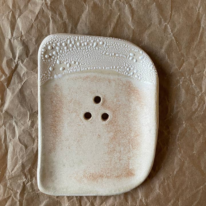Spring + Vine - Wholesale Bath Soap Dish - Soap Dish 〰️ Handmade Pottery 〰️ Ceramic 〰️ Himalayan Salt2