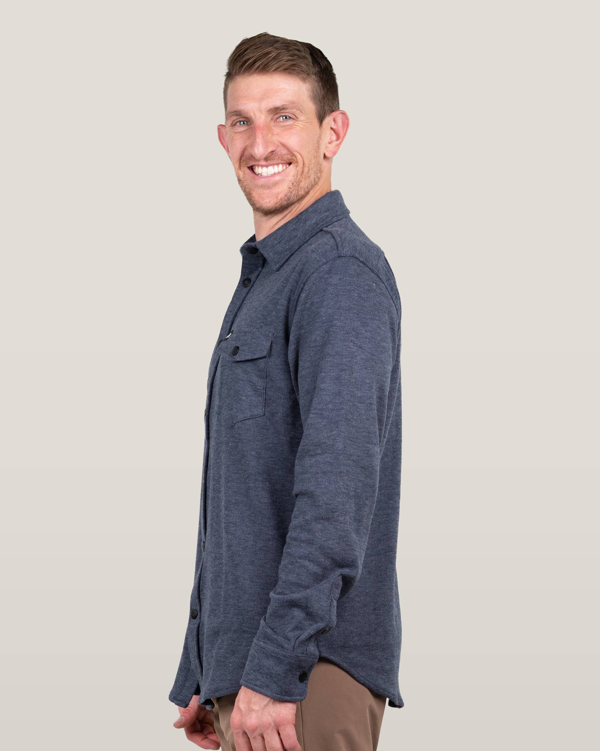 Belong Designs - Wholesale Button Down Shirt - Men's - Men's Sherman Fleece Button Up13