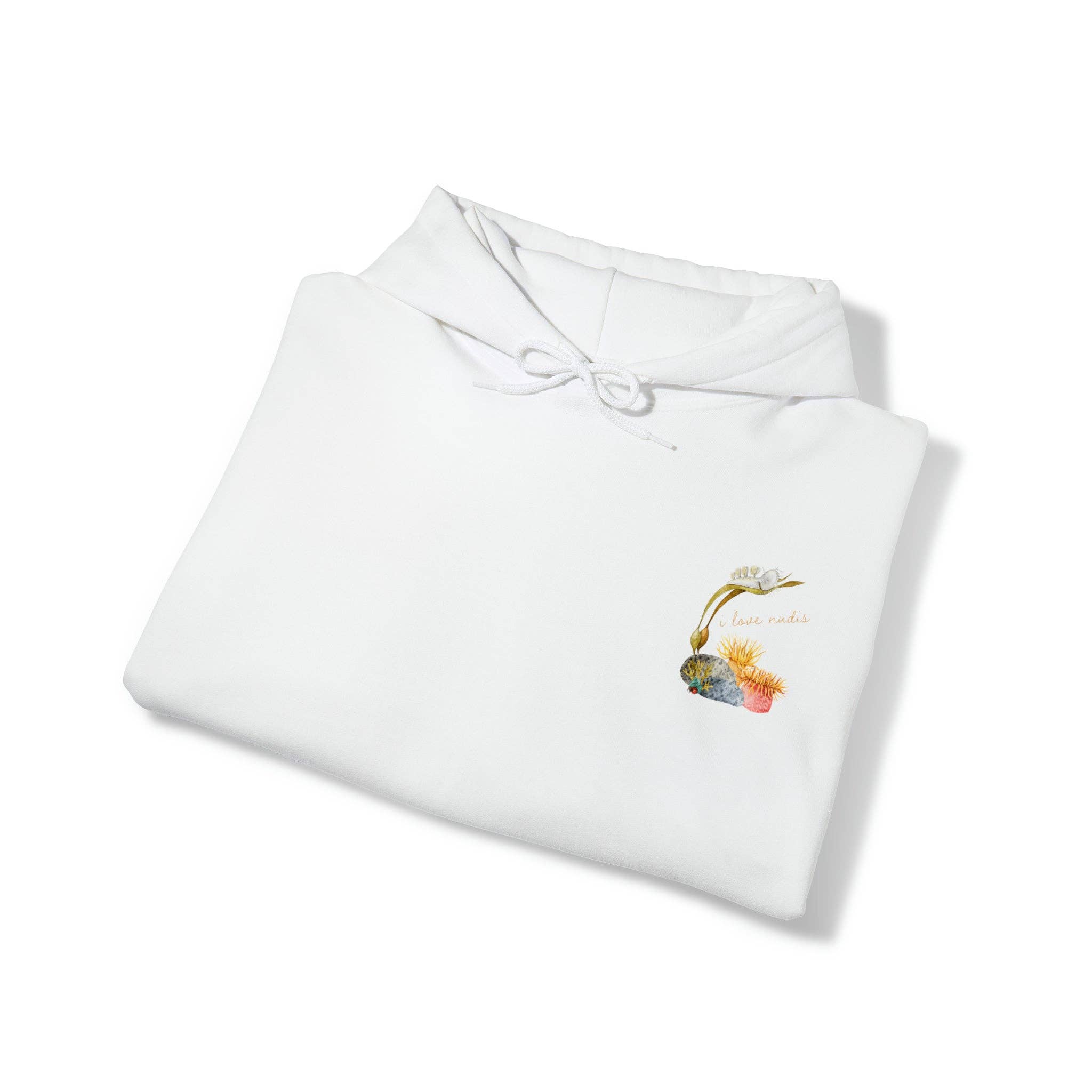 I LOVE NUDIS - Wholesale Hoodie - Unisex - I LOVE NUDIS™ Watercolor Ocean Creatures Hooded Sweatshirt5