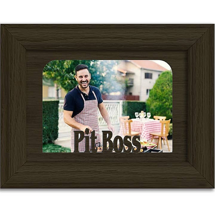 Cadre photo Pit Boss, peut contenir une photo de 4 x 6 pouces, multicolore pour la vente par Northland Frames and Gifts Inc