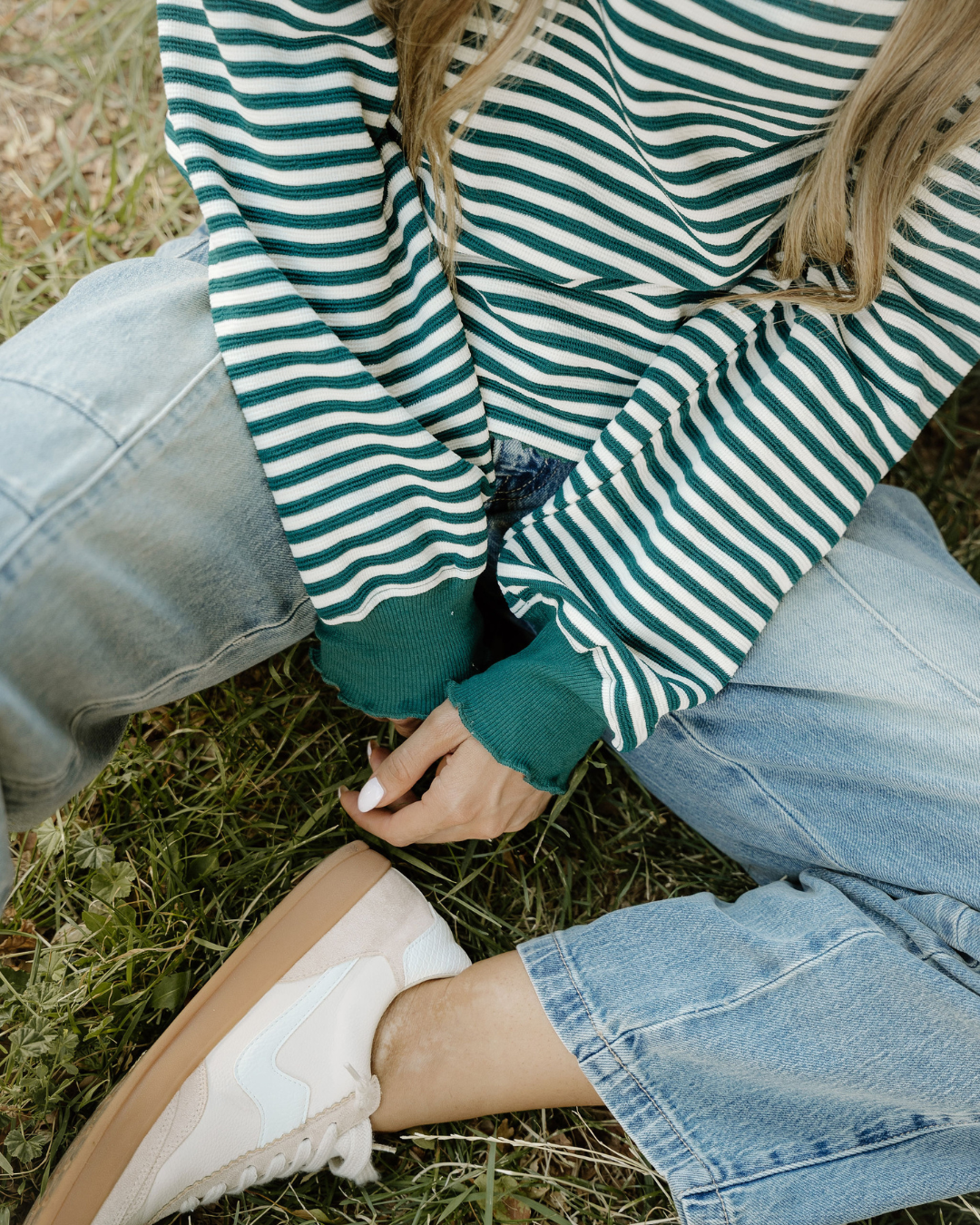 Rayas verdes Stevie Top - Verde de venta al por mayor en Faire5