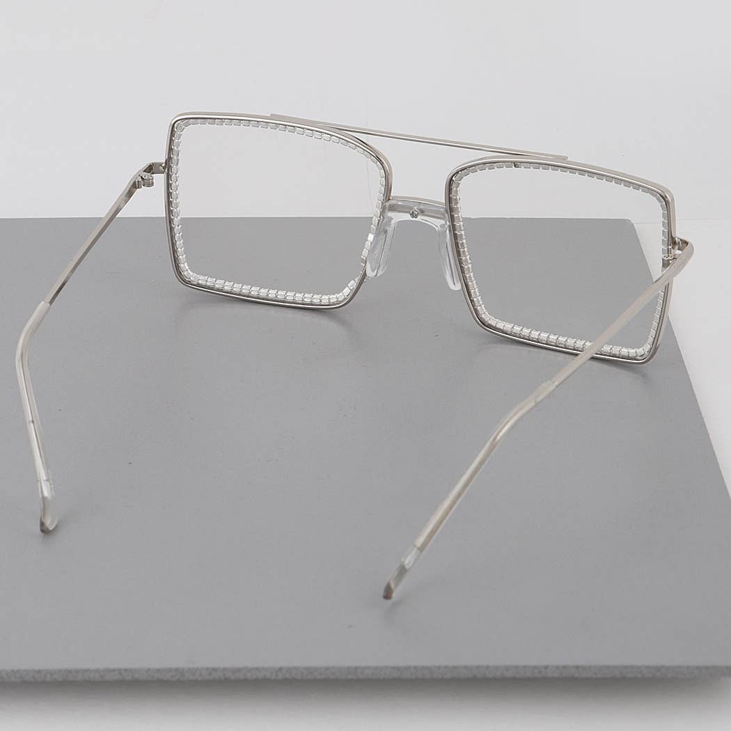 Clear Shine On Me Classic Glasses for wholesale on Faire2