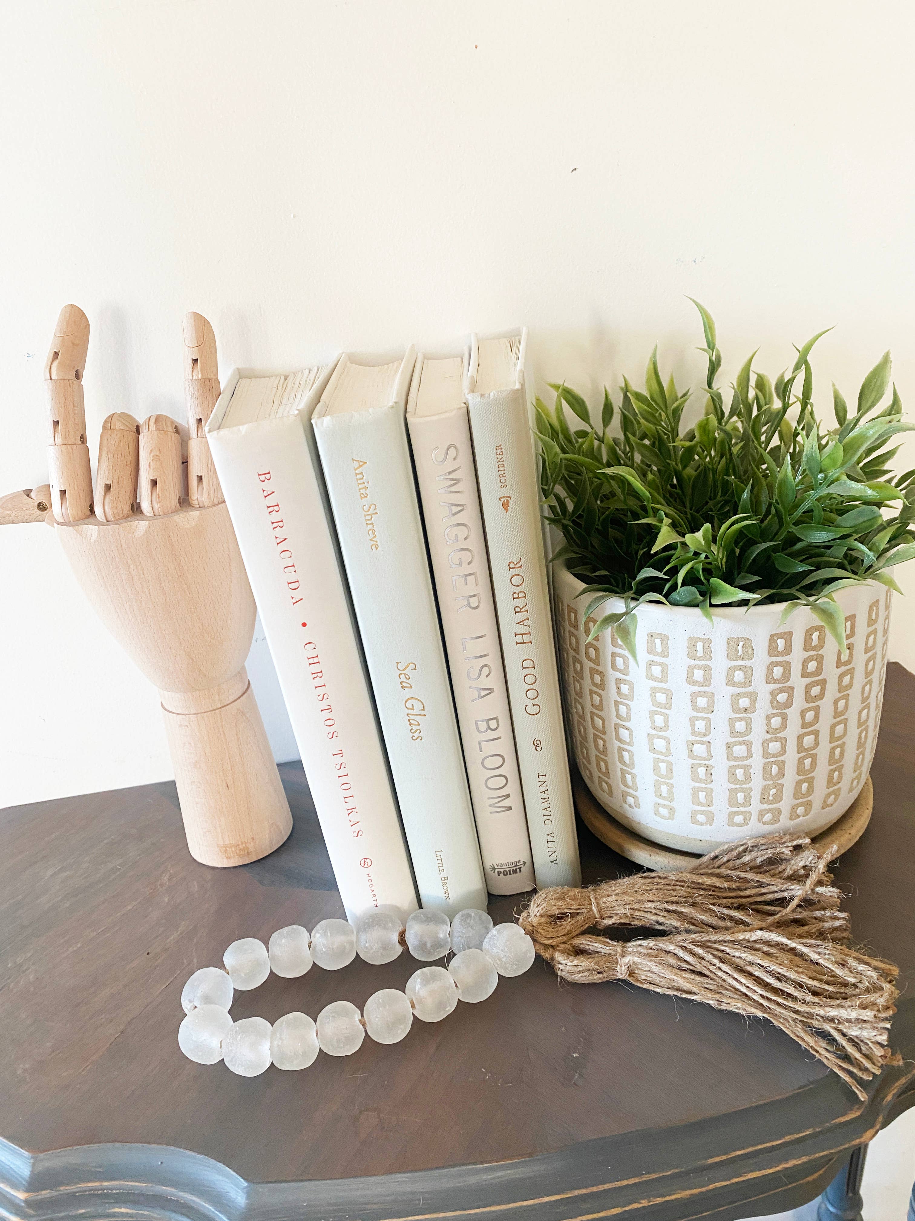 Simply Styled Art - Wholesale Bunting/Garland - Glass Garland White Clear Sea Glass4