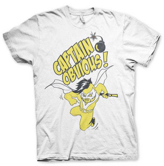 Hybris Production AB - Vendita all'ingrosso Maglietta serigrafata - Unisex - Capitan Ovvio! Maglietta0