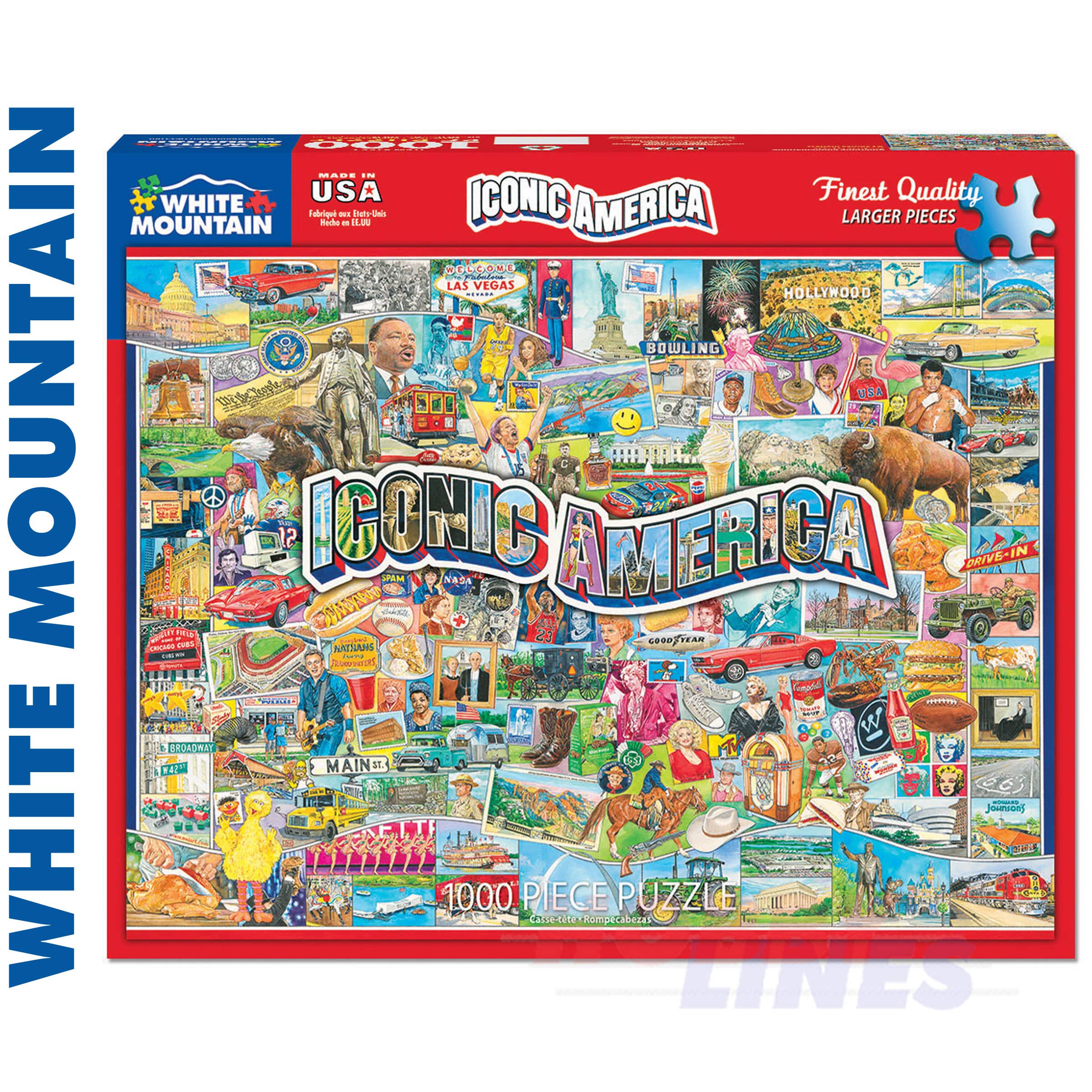 Hobby-lines – wholesale Puzzle – Adult – Iconic America 1000pc Puzzle | 1552pz0