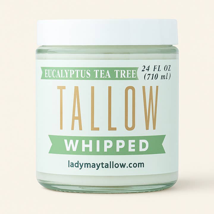 May's Market @ TLM – Creme/loção corporal por atacado – Árvore do Chá de Eucalipto Batida de Sebo – Mais de 120.000 Vendidos | Cuidados com a Pele com Sebo de Carne Alimentada a Pasto | Lady May Tallow2