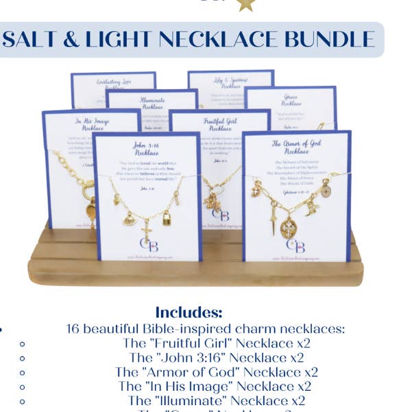 Salt & Light Necklace Bundle for wholesale by The Charm Bar Company