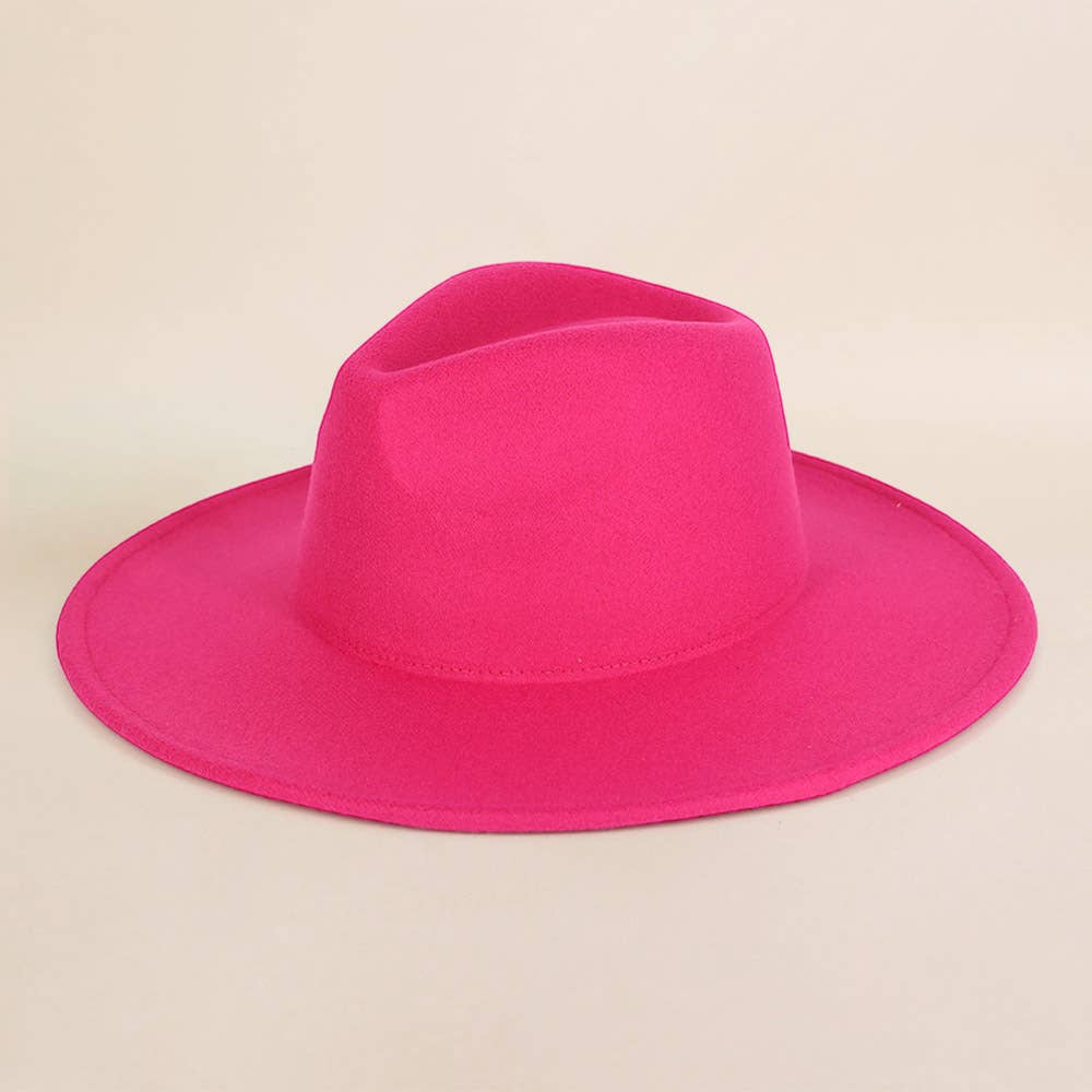 Sensibling Corp. - Vente Chapeau en feutre - femme - Chapeau Fedora à Large Bord Structuré et Solide7