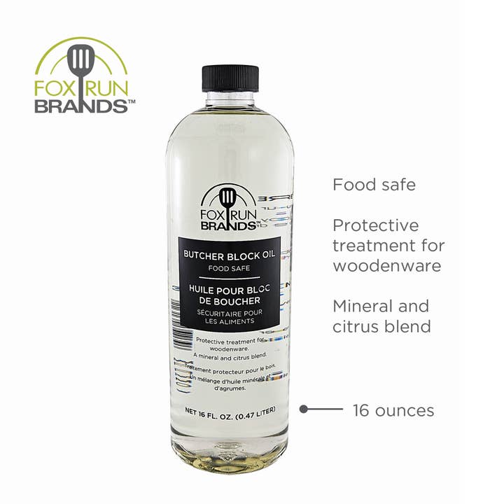 Fox Run Brands - Wholesale Floor Cleaner - Fox Run Butcher Block Oil, 16 Oz