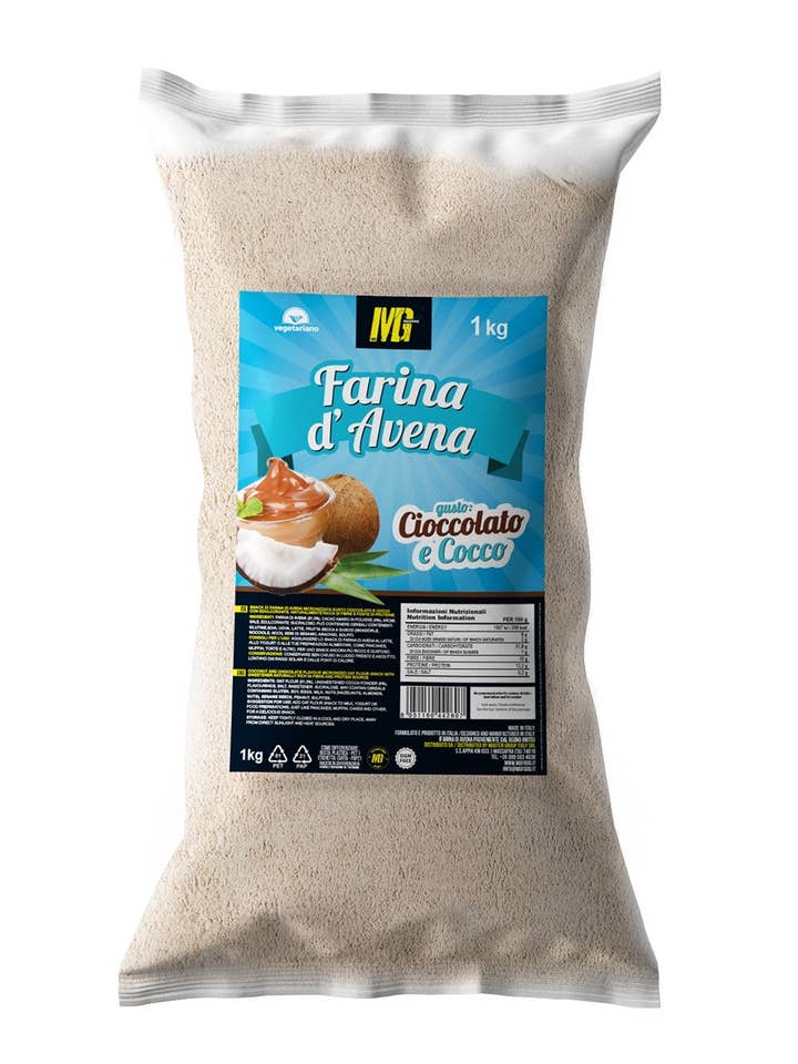 Chocolate And Coconut Micronized Oatmeal 1kg for wholesale by Mgfood