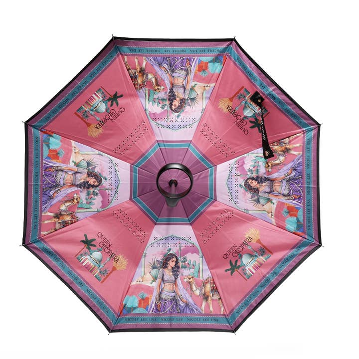 Nicole Lee USA - Wholesale Umbrella – Women's - Umbrella with Cup Holder Handle