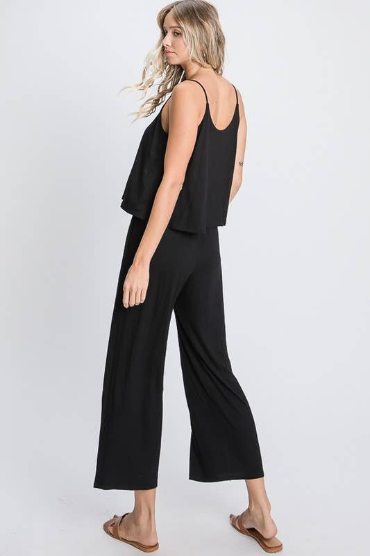 HEIMISH - Wholesale Jumpsuit - Women's - SP1096-10 SOLID CROP JUMPSUIT WITH SIDE POCKET4