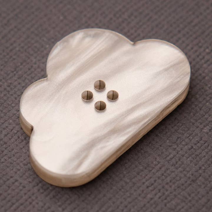 Flat Bottom Cloud Button for wholesale by OddBorn