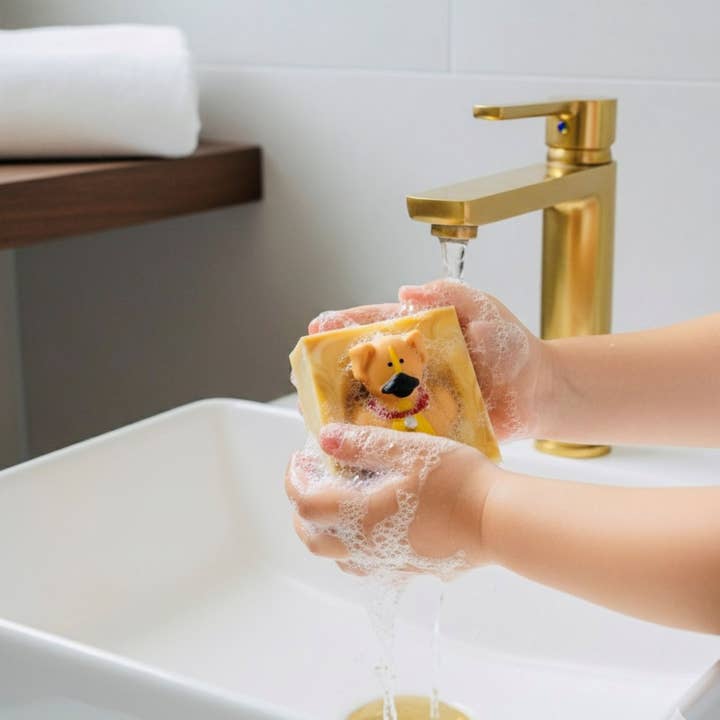 SARATOGA SOAP COMPANY - Wholesale Bar Soap - Soapy Pals Handmade Soap Bar for Kids VEGAN COLD PROCESS5