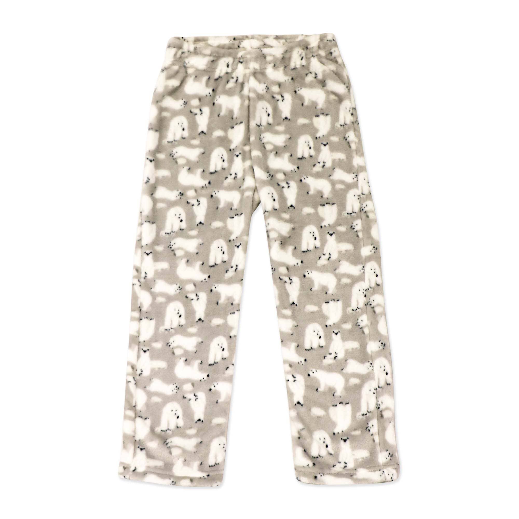 Rose Textiles – wholesale Sleepwear bottom – Kids – Flannel Fleece Pajama Pant: Grey Polar Bear0