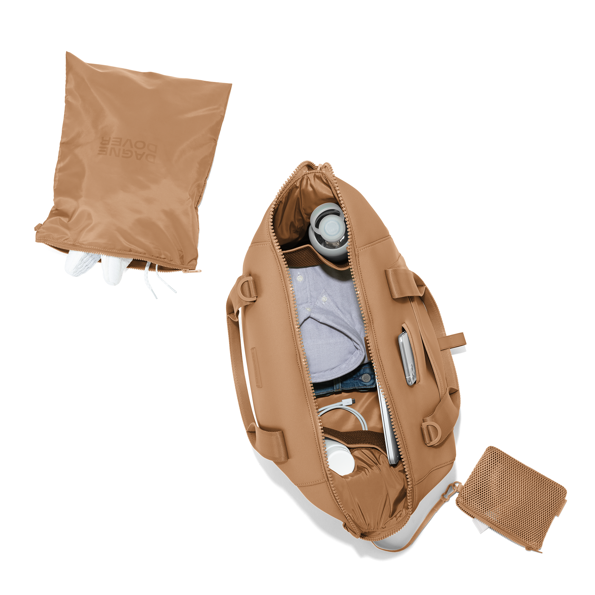 Dagne Dover - Wholesale Weekender Bag - Women's - Landon Carryall in Camel, Large2