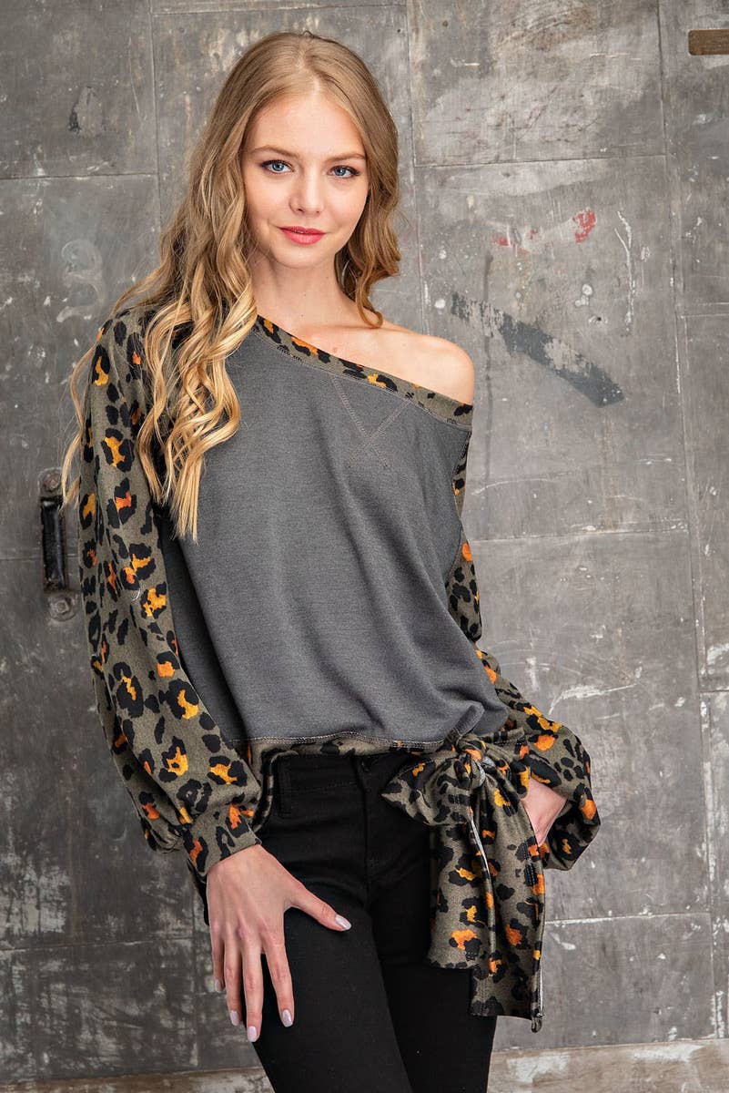 FSL Apparel – wholesale Blus - Dam – ST6610 - Raglantopp i fransk frotté1