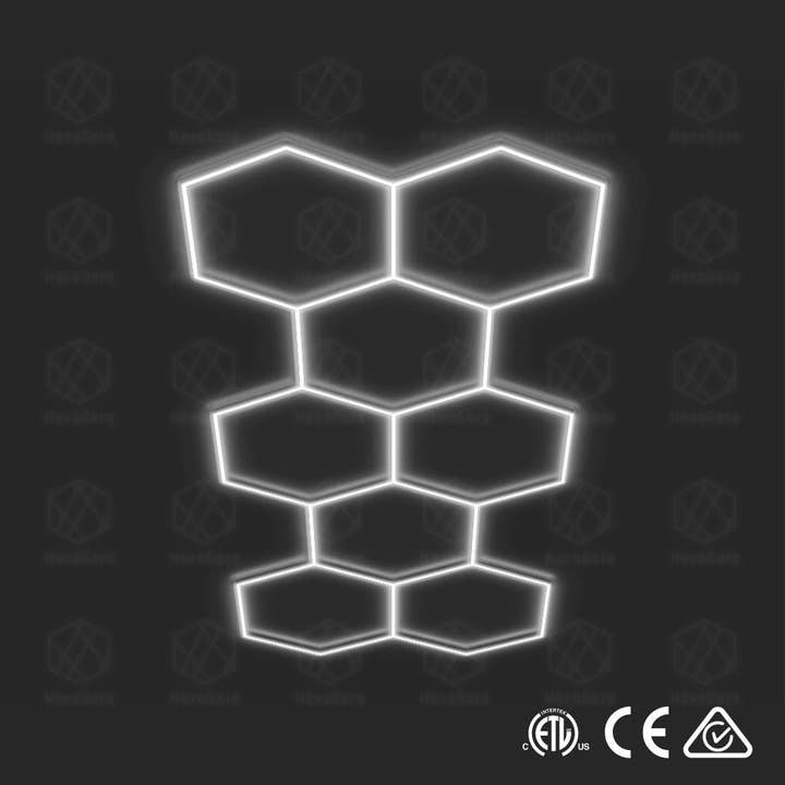 Hexagonal Lights Set of 8 for wholesale by HexaGara