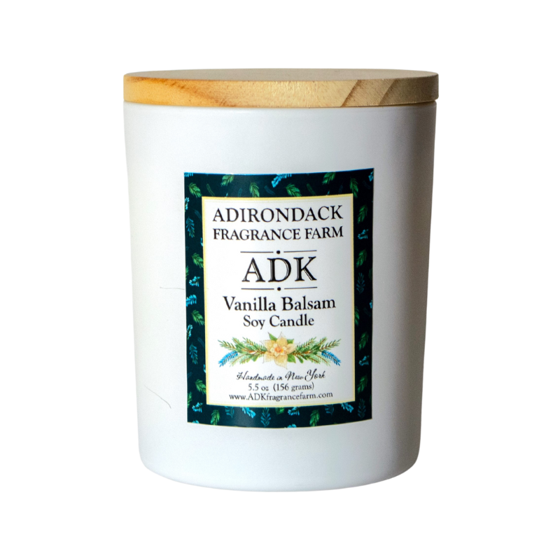 Adirondack Fragrance  Flavor Farm - Wholesale Jar/Filled Candle - Festive Vanilla Balsam Candle 5.5oz|8oz0